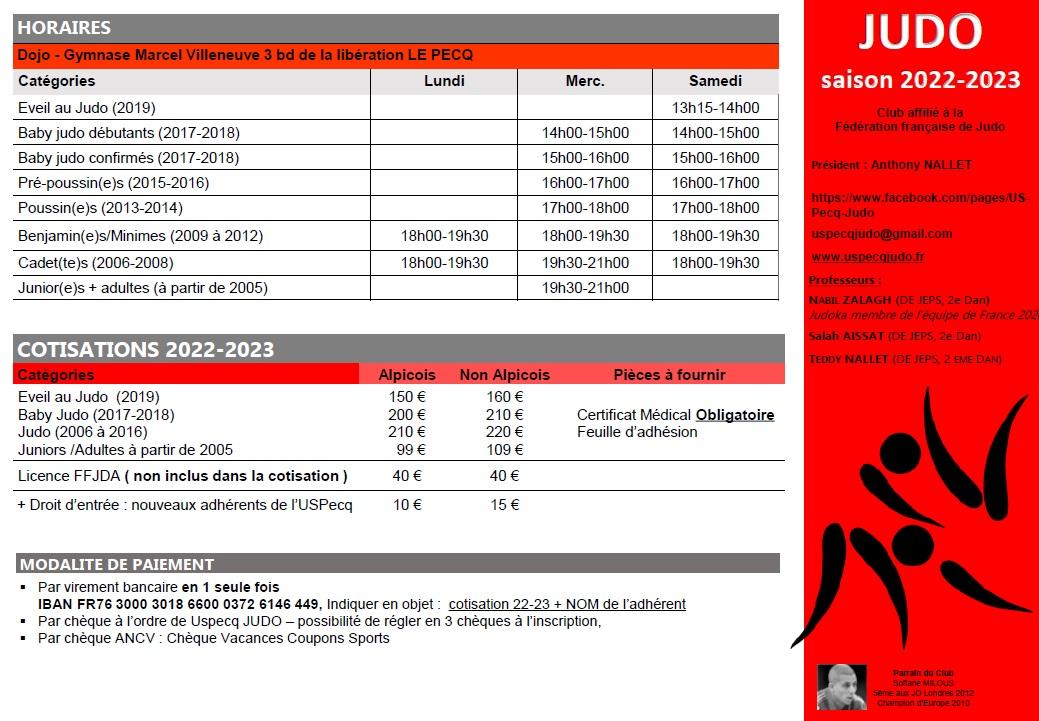 Horaires et tarifs 2022 2024